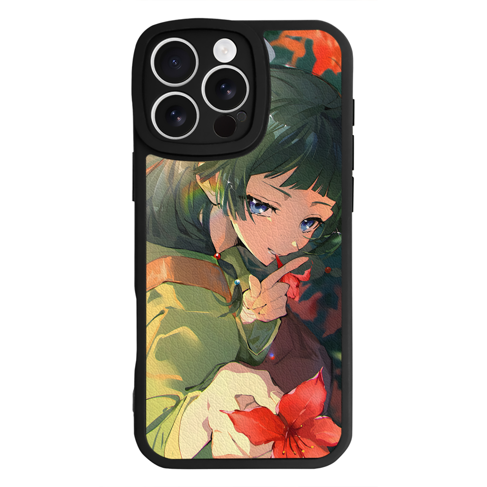 （画像用） 薬屋のひとりごと The Apothecary Diaries 【iPhone 16シリーズ対応】シリコンスマホケース（レザー調） 材質：シリコン